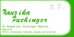 nauzika puchinger business card